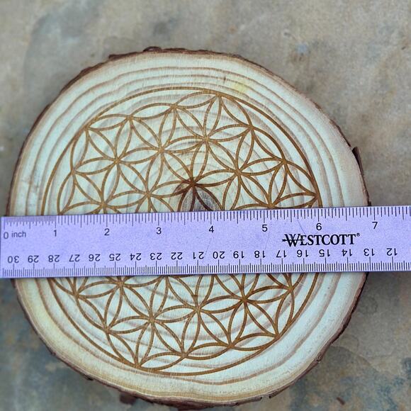 Wooden Crystal Grid Flower of Life for Altar Decor Accessories Sacred Geometry - Picture 6 of 8